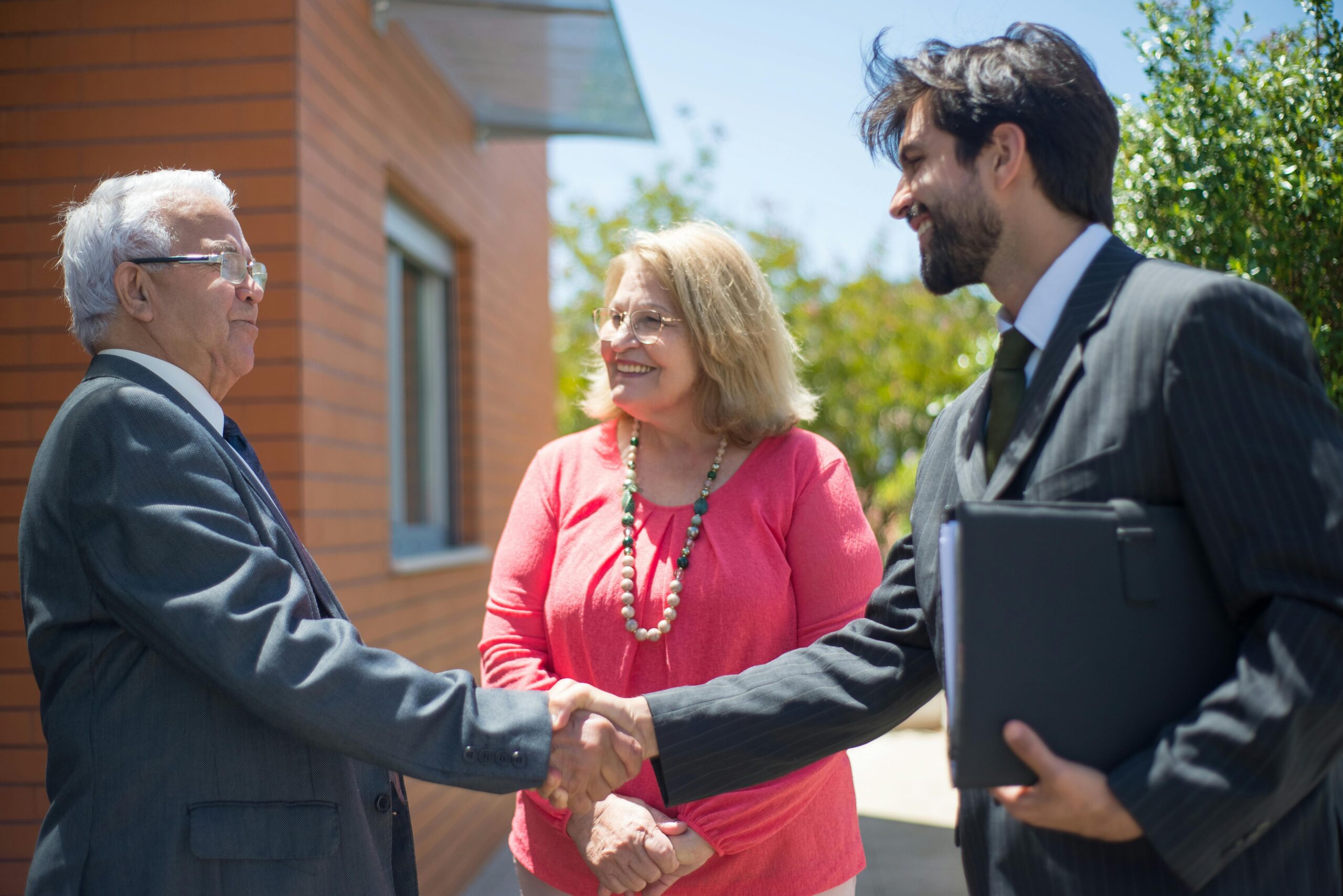 A sales rep with his long-term customers
