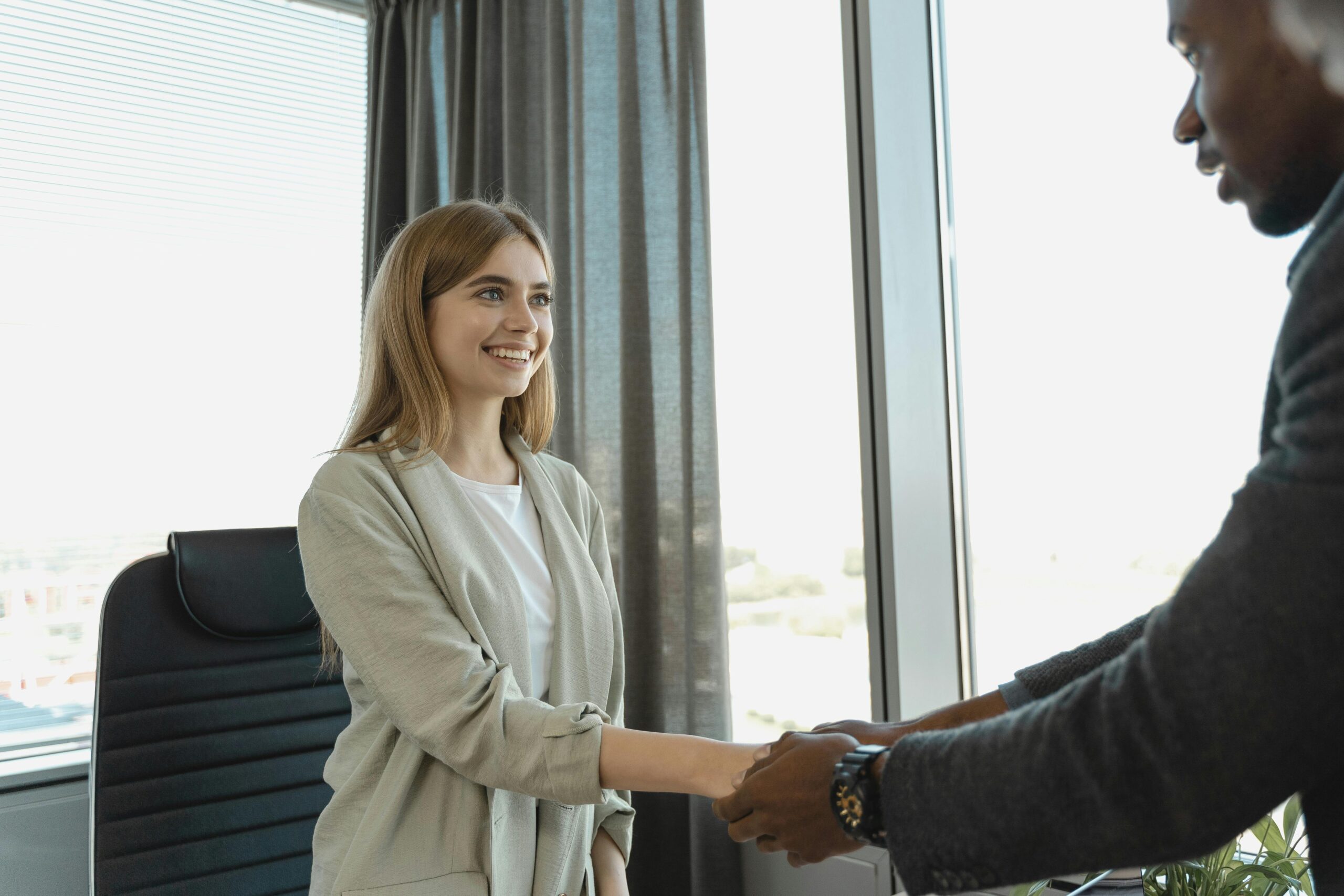New professional starting her career in sales